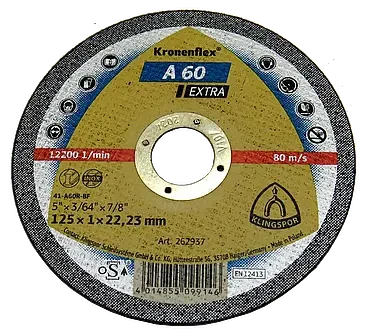 Круг відрізний 125x1,0x22,2 А 60 Extra Klingspor Kronenflex