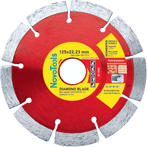 Диск алмазный NovoTools Profi 125х22,23 мм сегментный