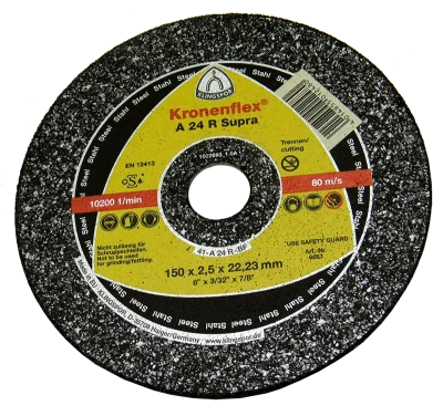 Відрізний круг 150x2,5x22,2 А 24 R GER Supra Klingspor Kronenflex