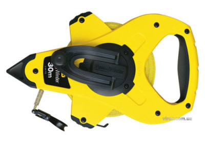 Рулетка геодезична скловолоконна STANLEY "POWERWINDER FIBERGLASS" 30 м x 12.7 мм