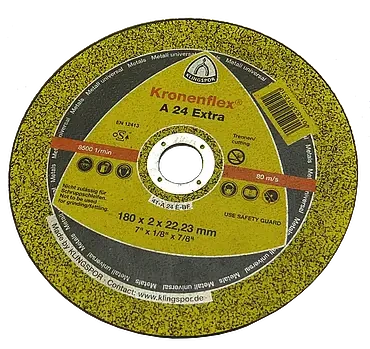 Відрізний круг 180x2,0x22,2 А 24 Extra Klingspor Kronenflex