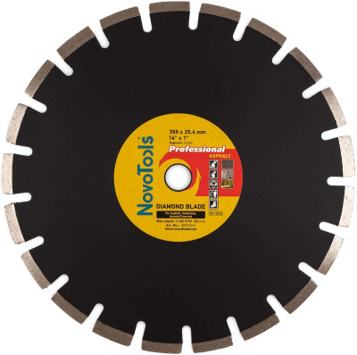 Диск алмазный NovoTools Profi 350х25,4 мм по асфальту