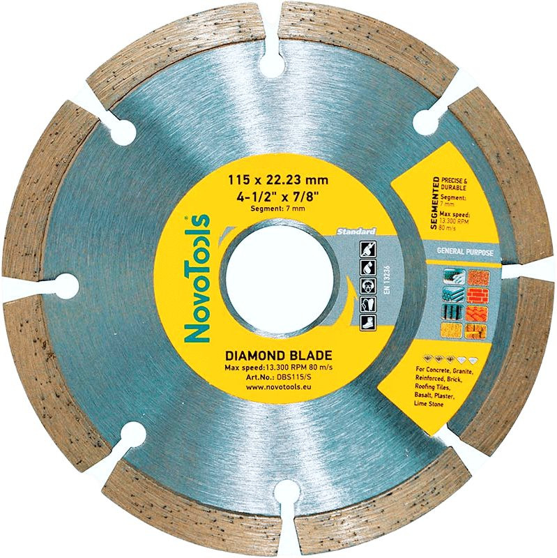 Диск алмазный NovoTools Standard 115х22,23 мм сегментный