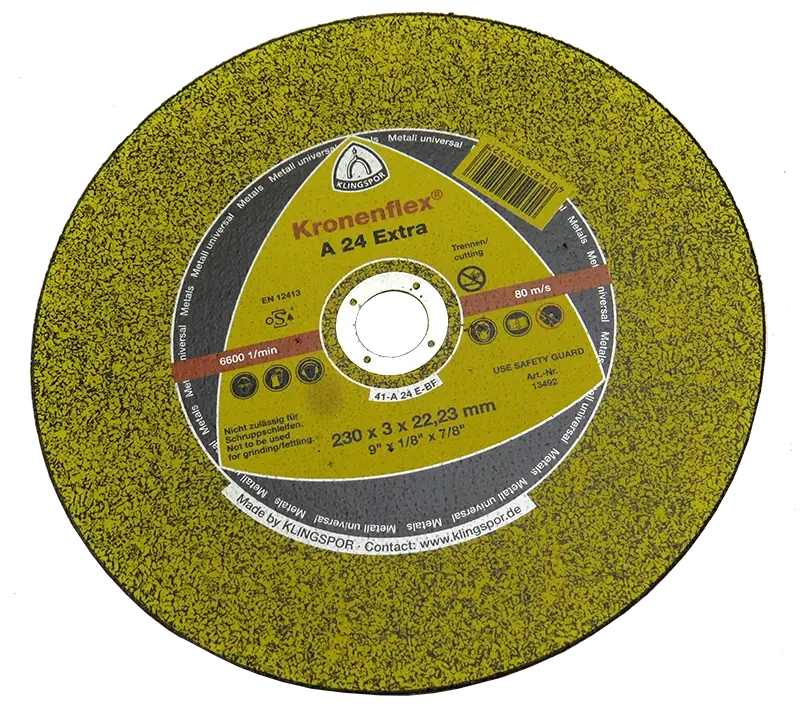 Відрізний круг 230x3,0x22,2 А 24 Extra Klingspor Kronenflex