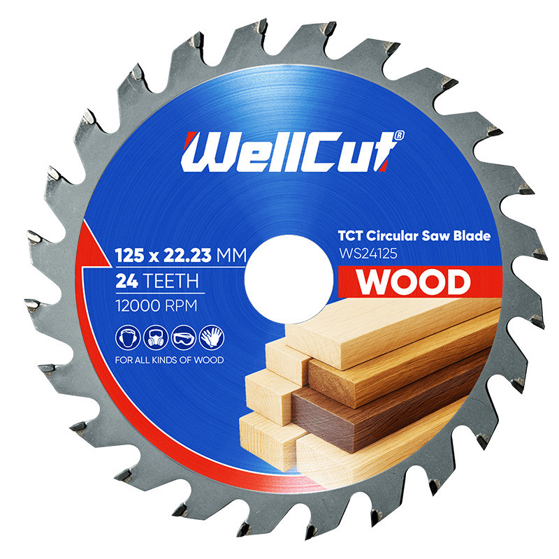 Пиляльний диск по дереву WellCut 125х22,23 мм, 24 зуби
