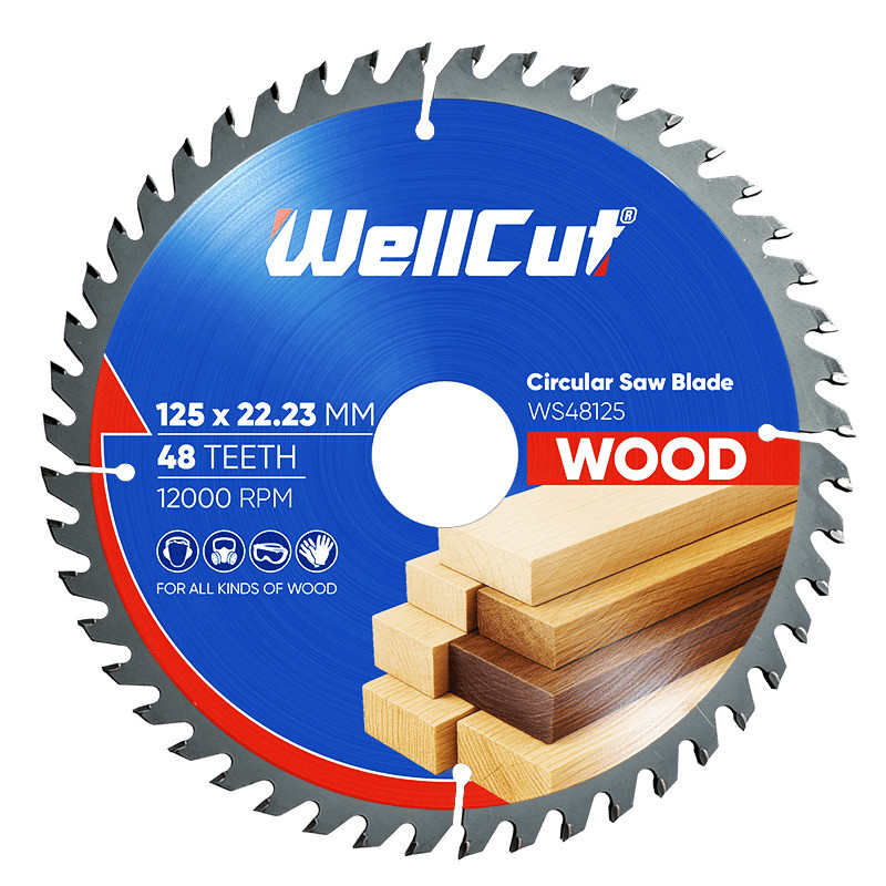 Пиляльний диск по дереву WellCut 125х22,23 мм, 48 зубів