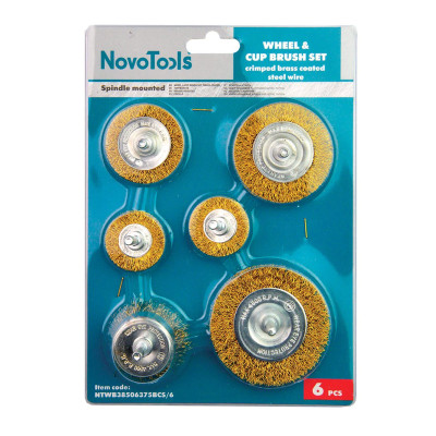 Набор щеток для дрели NovoTools, 6 шт.