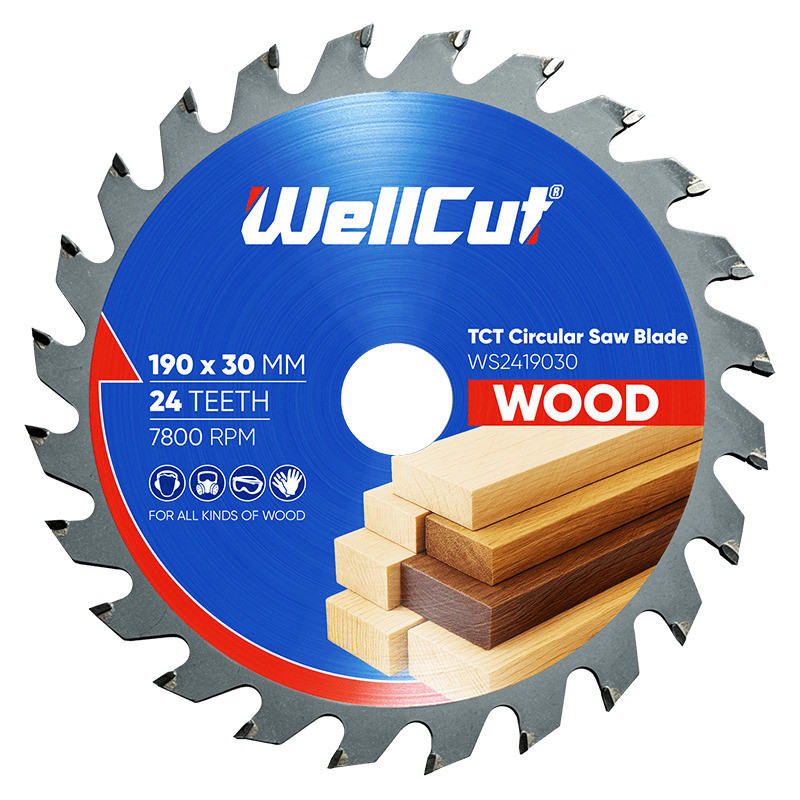 Пиляльний диск по дереву WellCut 190х30 мм, 24 зуби