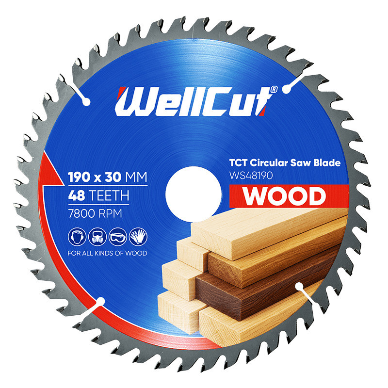 Пиляльний диск по дереву WellCut 190х30 мм, 48 зубів