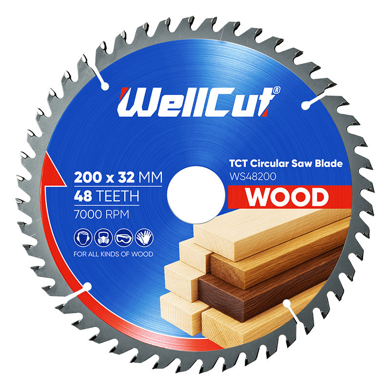 Пиляльний диск по дереву WellCut 200х32 мм, 48 зубів, для ламінату