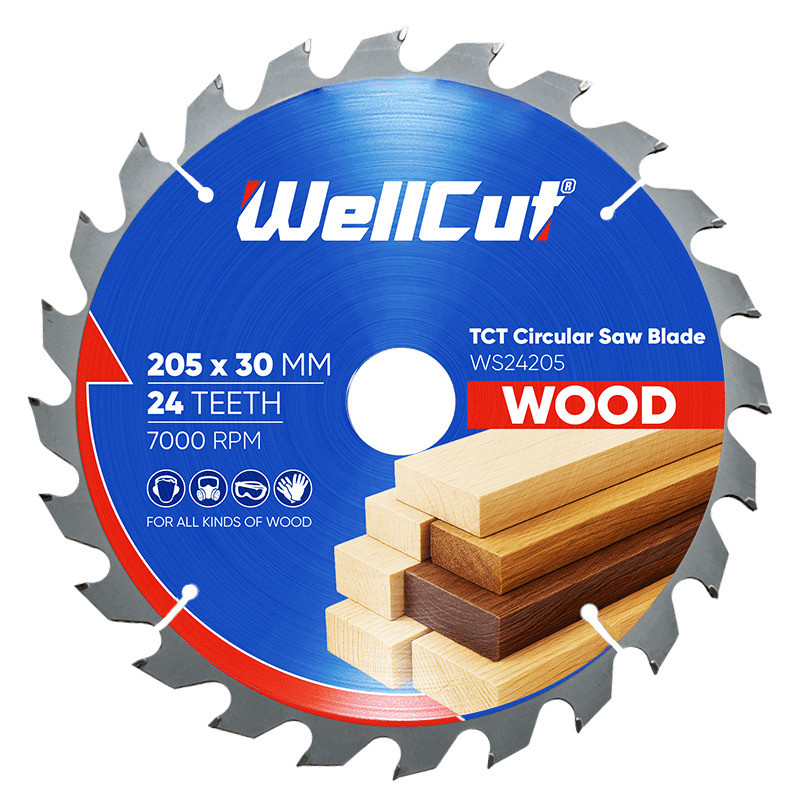 Пиляльний диск по дереву WellCut 205х30 мм, 24 зуби