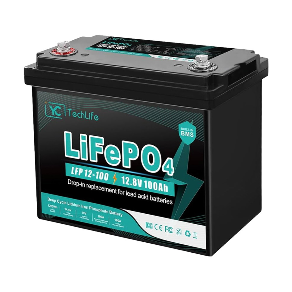 Акумулятор LiFePO4 EverExceed YCTechLife LFP 12-100 (12.8V100AH) BMS 100A Акумулятор LiFePO4 EverExceed YCTechLife LFP 12-100 (12.8V100AH) BMS 100A