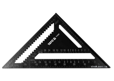 Кутник теслярський алюмінієвий YATO 300 мм