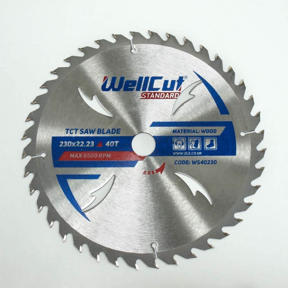 Пиляльний диск по дереву WellCut 230х22,23 мм, 40 зубів