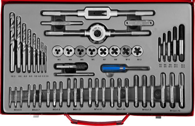 Набір мітчиків та плашок М6 - М24_45 шт