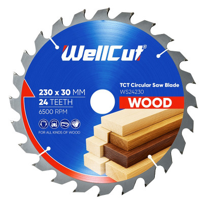 Пиляльний диск по дереву WellCut 230х30 мм, 24 зуби