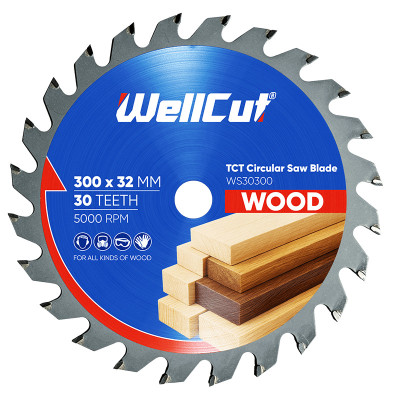 Пиляльний диск по дереву WellCut 300х32 мм, 30 зубів