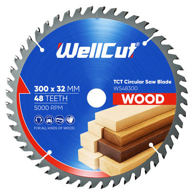 Пиляльний диск по дереву WellCut 300х32 мм, 48 зубів