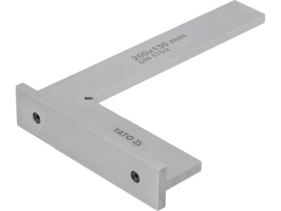 Кутник слюсарний 90° YATO з широкою основою, 250 х 160 мм [25]