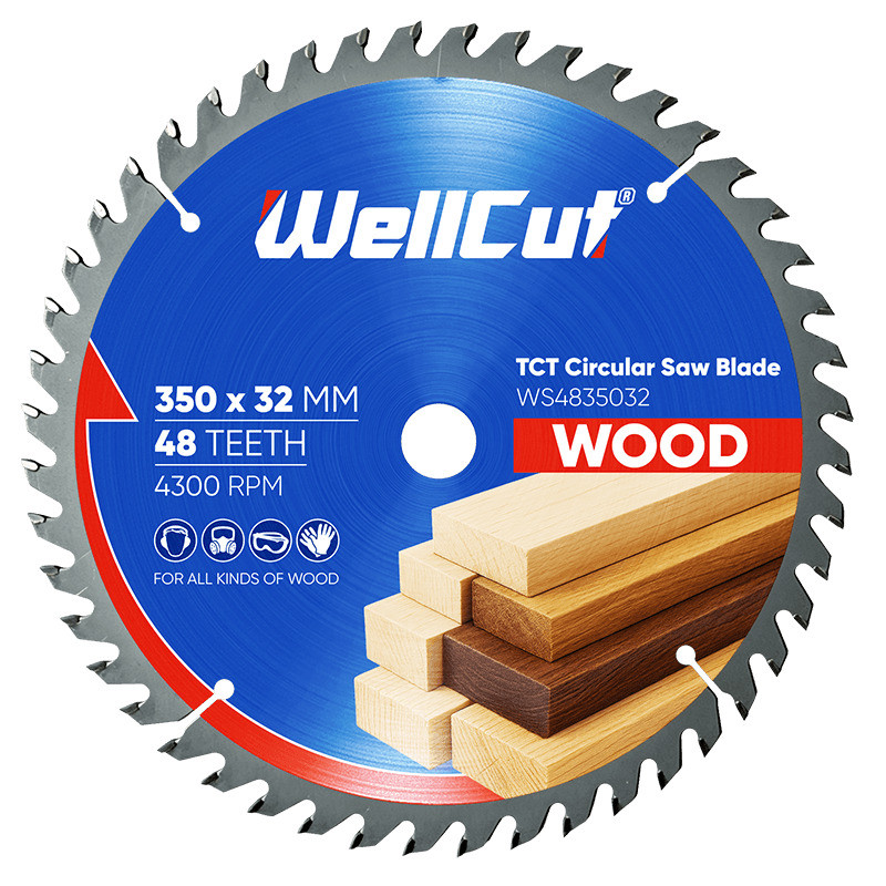 Пиляльний диск по дереву WellCut 350х32 мм, 48 зубів