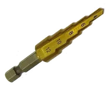 Свердло ступінчасте 3-12 (3-5-7-9-12) хв.1/4