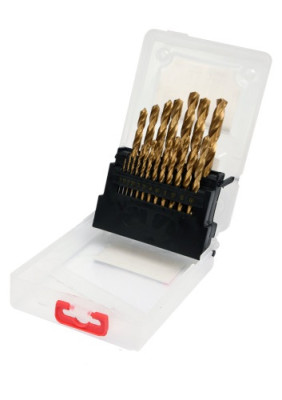 Набір свердел по металу YATO HSS-TiN 1-10 мм 19 шт