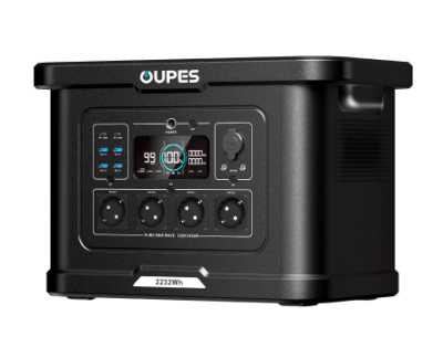 Портативна зарядна станція OUPES S024 (2400W/2232Wh, LiFePO4, швидка зарядка)
