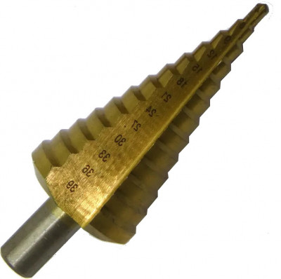 Свердло ступінчасте 4-39 (4-6-9-12-15-18-21-24-27-30-33-36-39) HSS